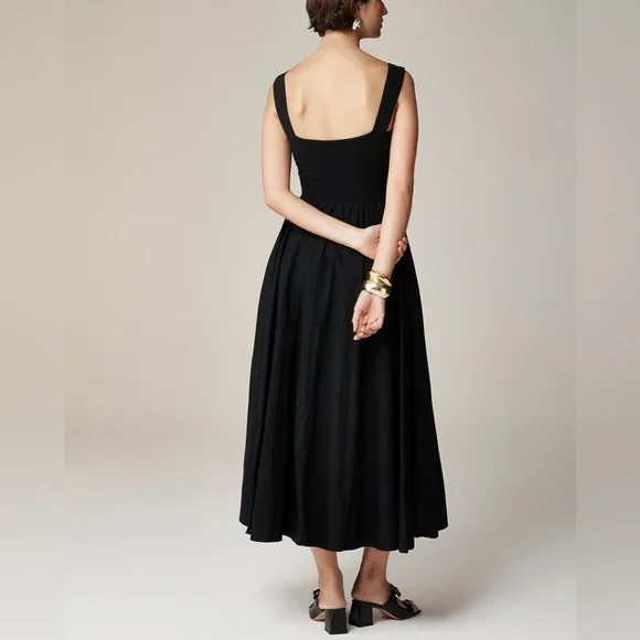 *J.Crew Women’s Sweetheart tank dress with poplin skirt - Picture 5 of 7